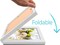 Double 5x7 Horizontal Picture Frame White Wood Foldable Photo Frame with Plexiglass Landscape Display for Tabletop or Wall Mount Home Decor